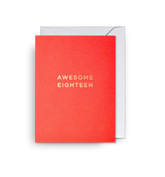 Lagom Design Awesome 18  Birthday Mini Card